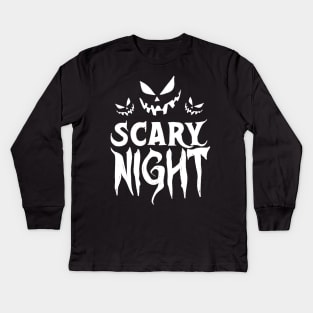 Scary Night #2 Kids Long Sleeve T-Shirt